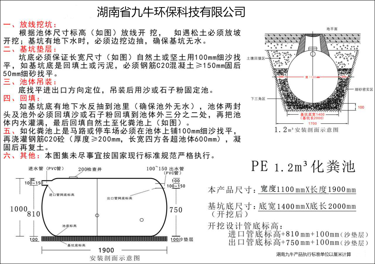 湖南省九牛環(huán)?？萍加邢薰?長沙塑料制品,長沙PE化糞池,長沙玻璃鋼化糞池